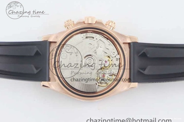 0117 Daytona 116515 RG TWF 1:1 Best Edition 904L Steel Black RG Dial on Oysterflex Strap A Popular 2415